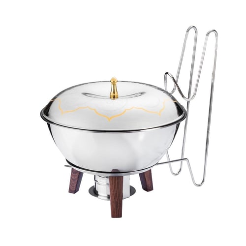 سخان فاخر من الاستيل بنقش ذهبي 5 ليتر