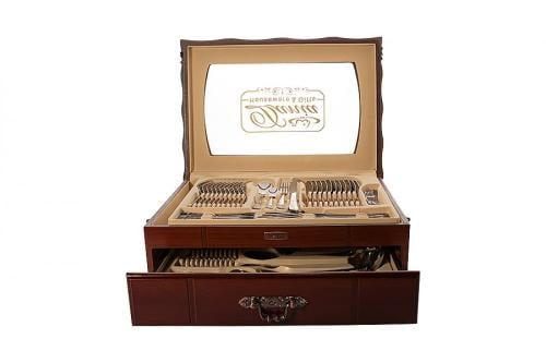 طقم شنطة ملاعق 84 قطعة ستيل