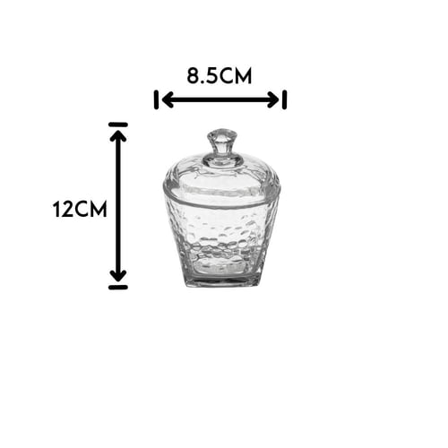 طقم سكريات من الزجاج 2 قطعة