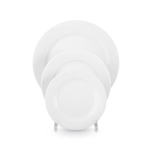 طقم سفرة بورسلان ابيض سادة 30 قطعة