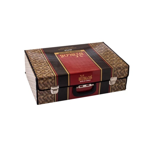 طقم شاي وقهوة زجاج تركي 25 قطعة