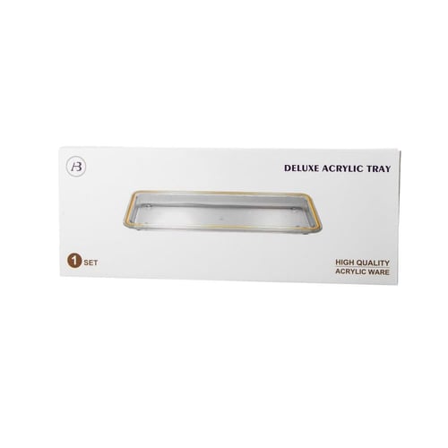 صحن تقديم اكريلك مستطيل 39*15 سم