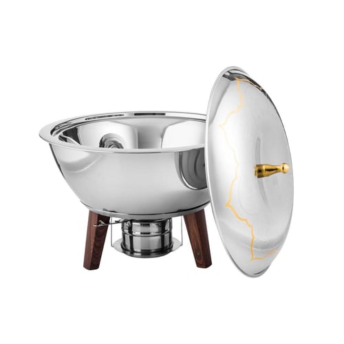 سخان فاخر من الاستيل بنقش ذهبي 5 ليتر