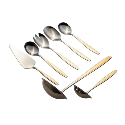 شنطة ملاعق 72 قطعة فضي وذهبي