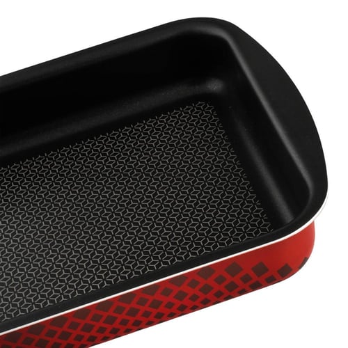 طقم صواني فرن من شركة FAST معدن مستطيل مانع للإلتص...