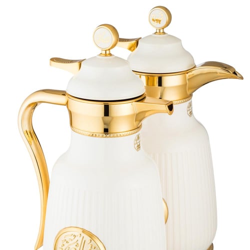 طقم ترامس اصال ابيض ذهبي 2 قطعة