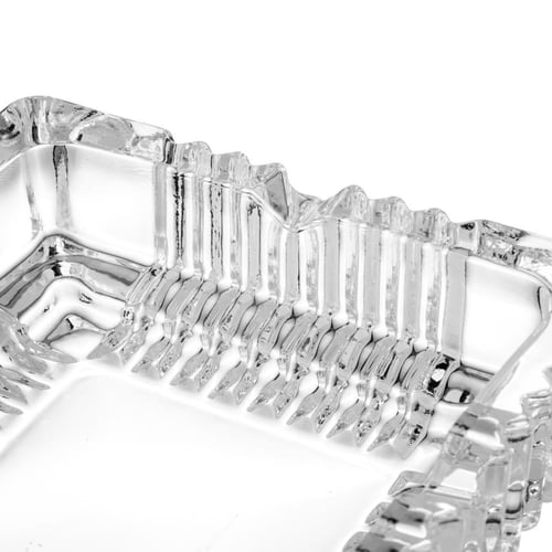 طفاية زجاج مربعة