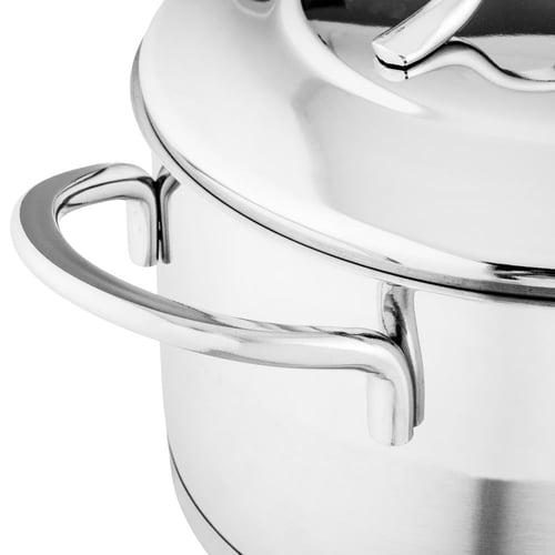 طقم قدور دانية استيل تركي 18/10 استيل لماع ومطفي 9...