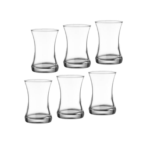 طقم كاسات شاي تركية 155 مل 6 قطع