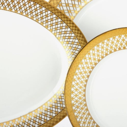 طقم سفرة 26 قطعة بورسلان ذهبي