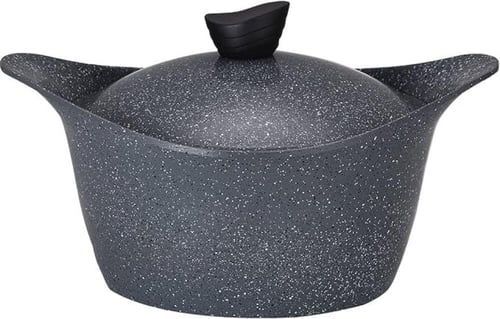 لاهويا طقم قدور جرانيت 18 قطعة رمادي