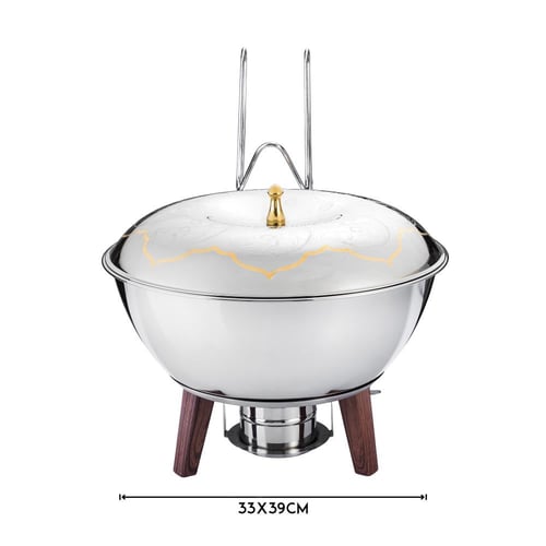 سخان فاخر من الاستيل بنقش ذهبي 7ليتر