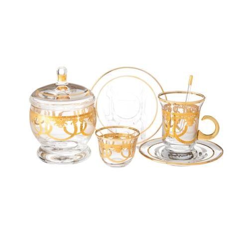 شاي وقهوة 25 قطعة تركي