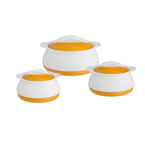 طقم حافظات طعام MILTON ابيض و اصفر 3 قطع