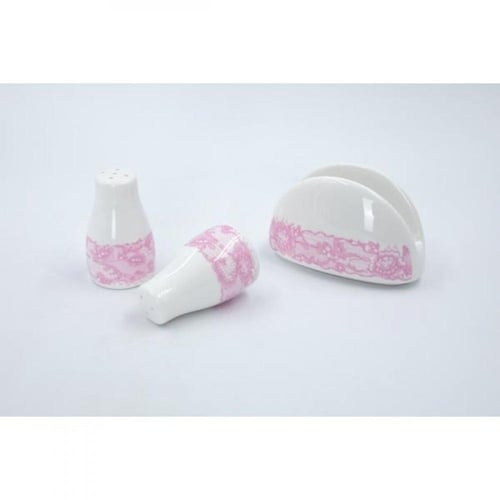 طقم سفرة بورسلان دانتيل107 قطعة