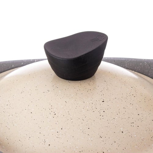 طقم قدور جرانيت لاهويا 9 قطعة بيج