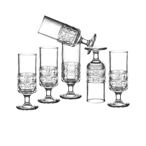 كاسات عصير ترحيبي ميني زجاج 95 مل 6 قطعة Drink is...