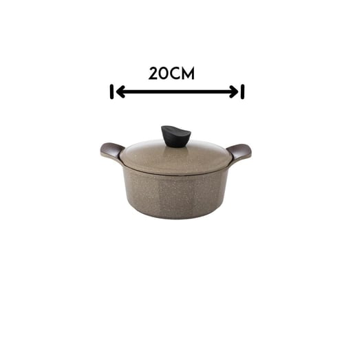 طقم قدور جرانيت جويل 9 قطع بني