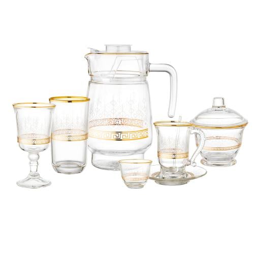 طقم ضيافة مكون من 76 قطعة نقشة فرساتشي 12 شخص قطعة