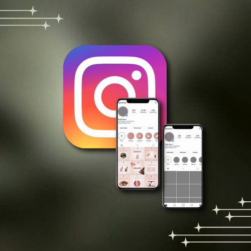 تصميم واجهه الانستقرام