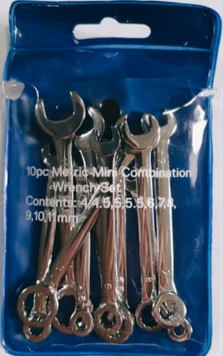 10 مفاتيح مقاسات صغيرة