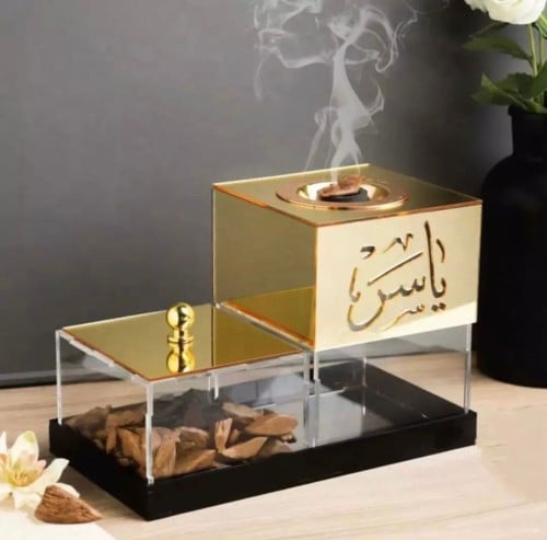 مبخره مدمجه مع علبة عود بتصميم رائع