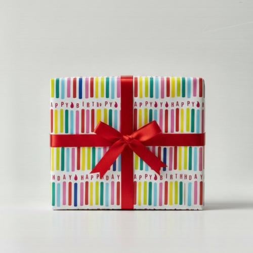 ورق تغليف هدايا شمعة الميلاد