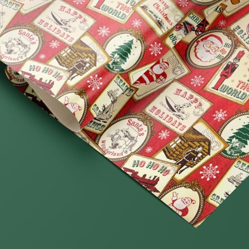 ورق تغليف هدايا الطوابع