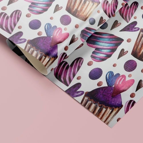 ورق تغليف هدايا الكب كيك