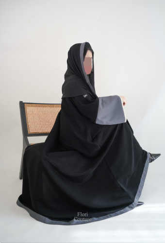 عباية #104 ازياج رمادية