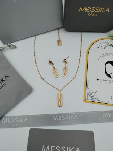 طقم سلسال وحلق ميسيكا