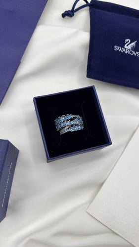 خاتم سوارفسكي الأزرق