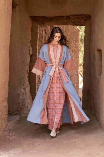 عباية كاروهات الغروب