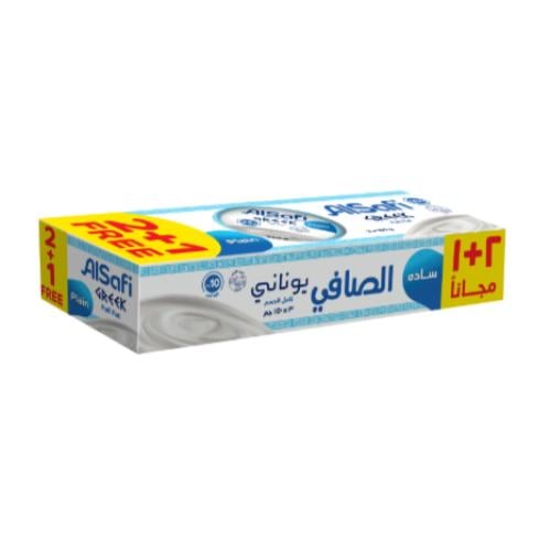الصافي زبادي يوناني ساده 3×150جرام