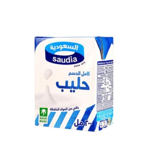 السعودية حليب كامل الدسم 200 مل