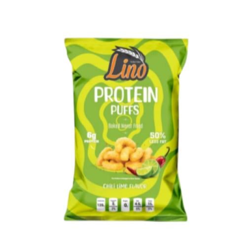 Lino protein puffs chilli lime flavor less fat 30g