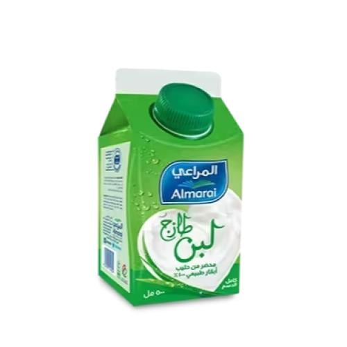 المراعي لبن طازج كامل الدسم 500 مل