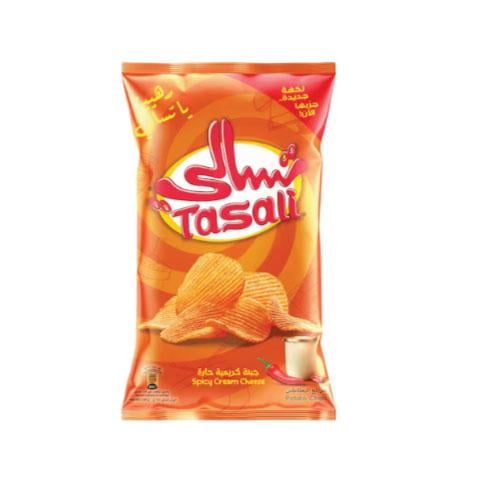 تسالي شرائح بطاطس بالجبنة الكريمية الحارة 155 جرام