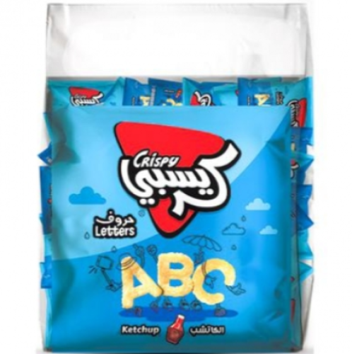 كريسبي بطاطس حروف كاتشب 18 جرام * 16حبة