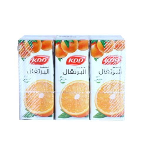 كي دي دي عصير برتقال 6 × 180 مل