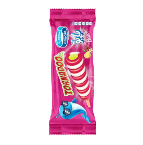 السعودية آيس كريم بابو تورنيدو بالليمون والكرز 85...