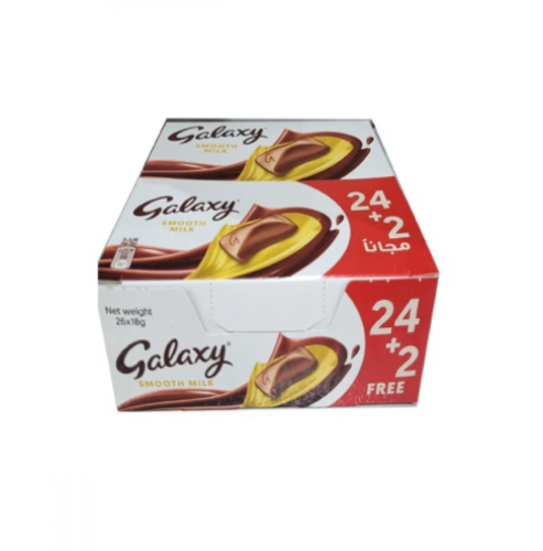 جالكسي سادة بالحليب 26 * 18 جم