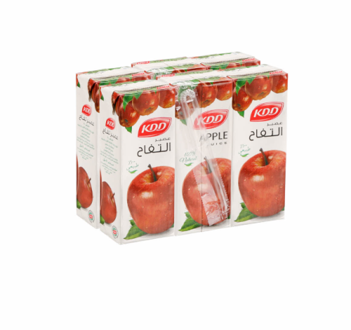 كي دي دي عصير التفاح 6×180 مل
