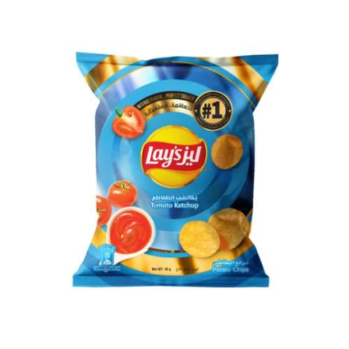 شرائح بطاطس كاتشب من ليز، 45جم