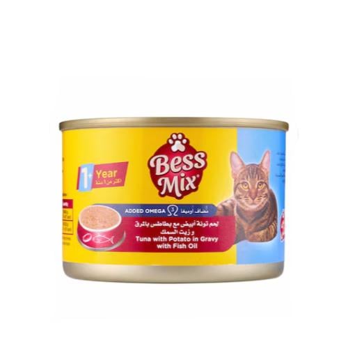 Bessmix Tuna with Potato Cat Food 155 g
