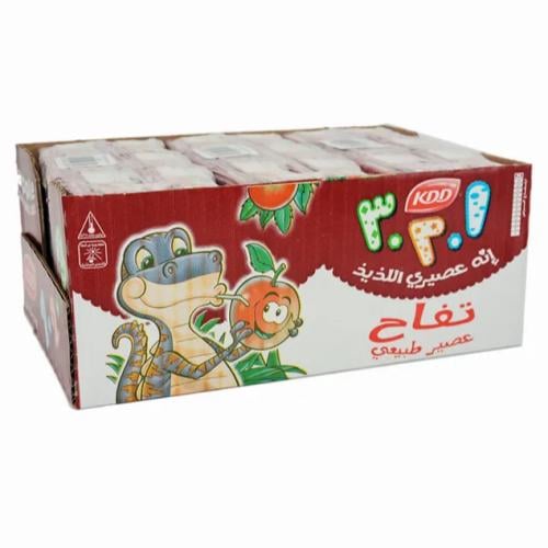 كي دي دي عصير تفاح 18 × 125 مل