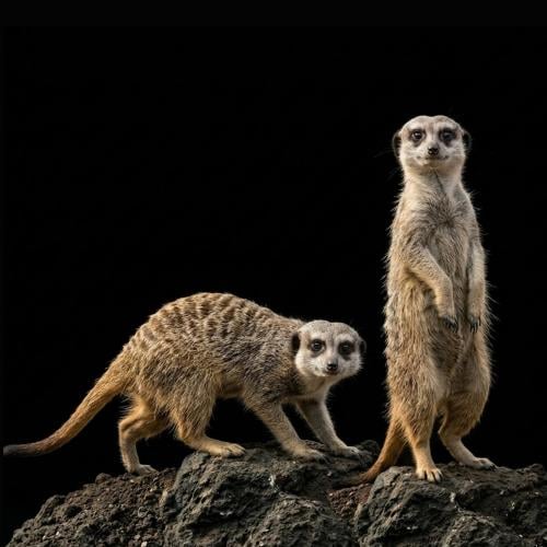 سرقاط / ميركات / تيمون - Meerkat زوج ( ذكر + أنثى...