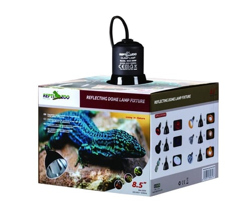 Reflecting dome lamp fixture 8.5'' -black