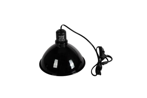 Reflecting dome lamp fixture 8.5'' -black