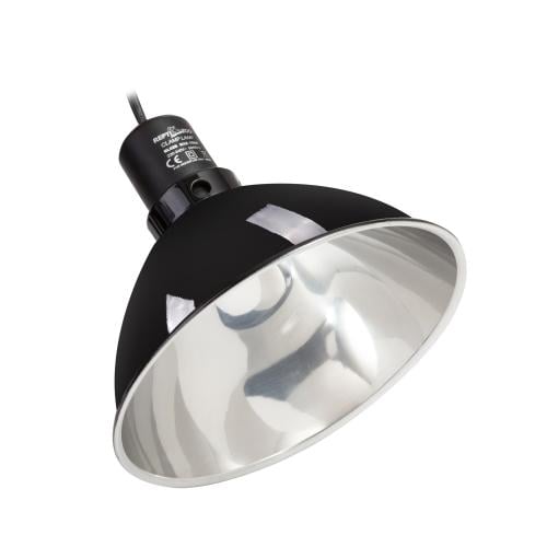 Reflecting dome lamp fixture 8.5'' -black